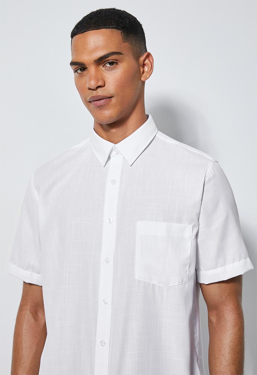 Superbalist - Theo regular fit summer shirt - white