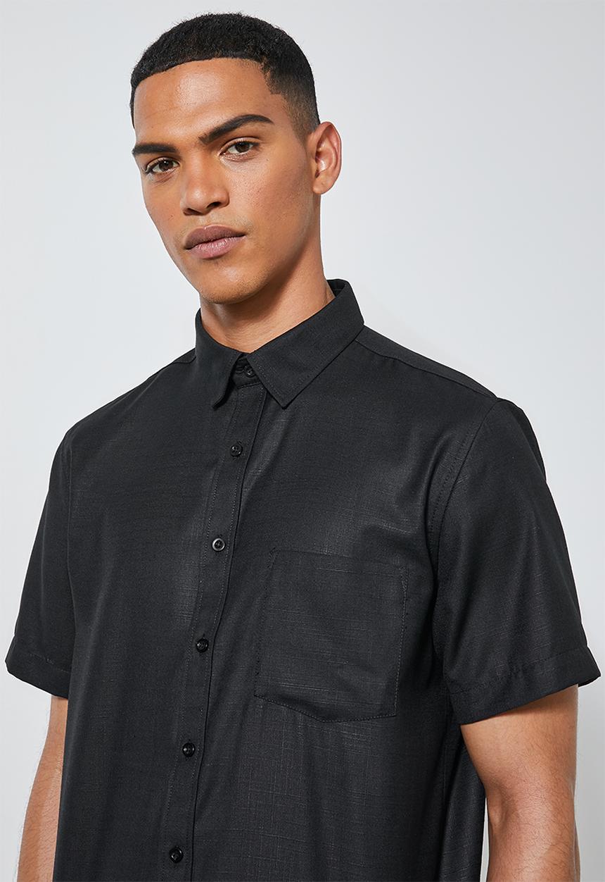 Superbalist - Theo regular fit summer shirt - black