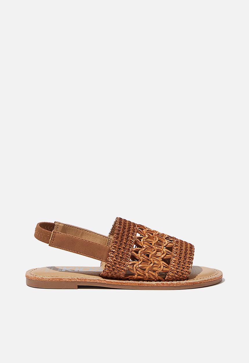 Cotton On - Woven artisian sandal - tan