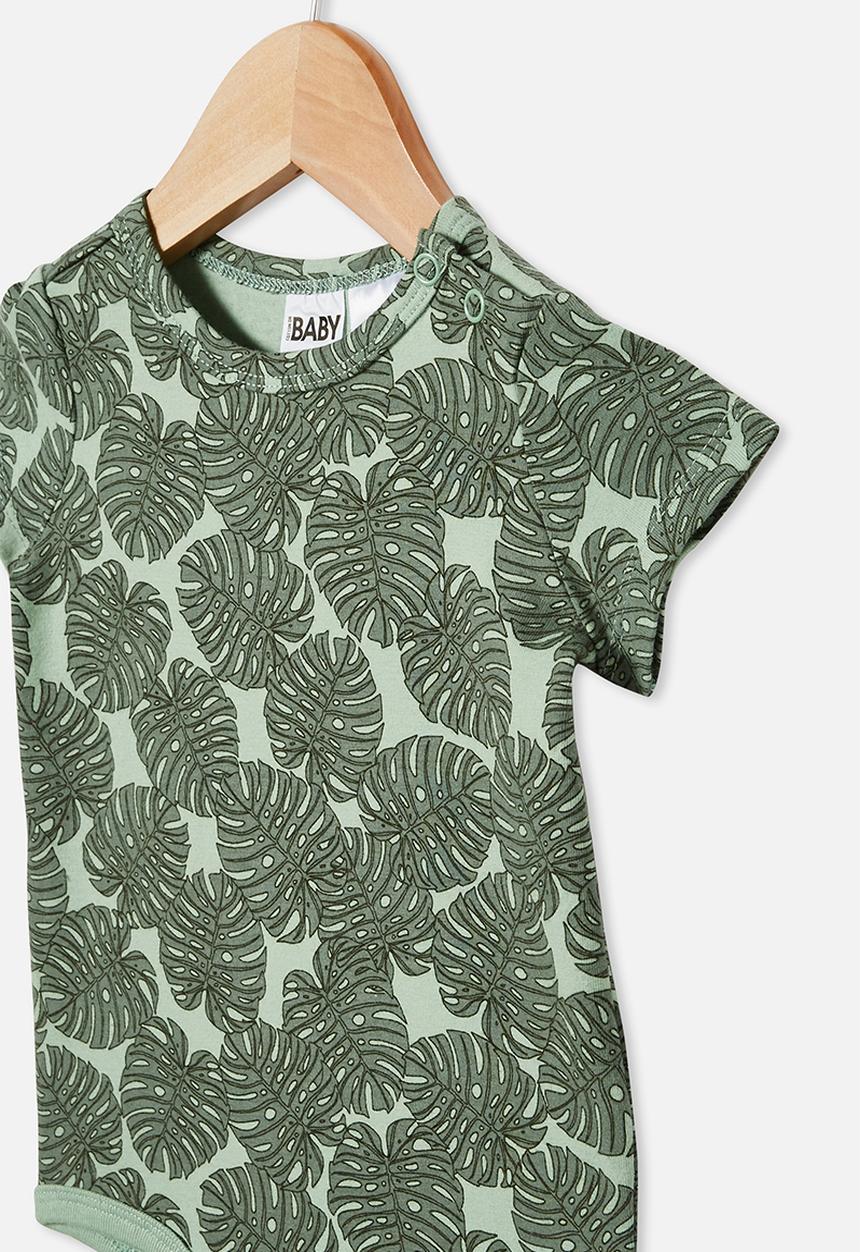 Cotton On - The short sleeve bubbysuit - green