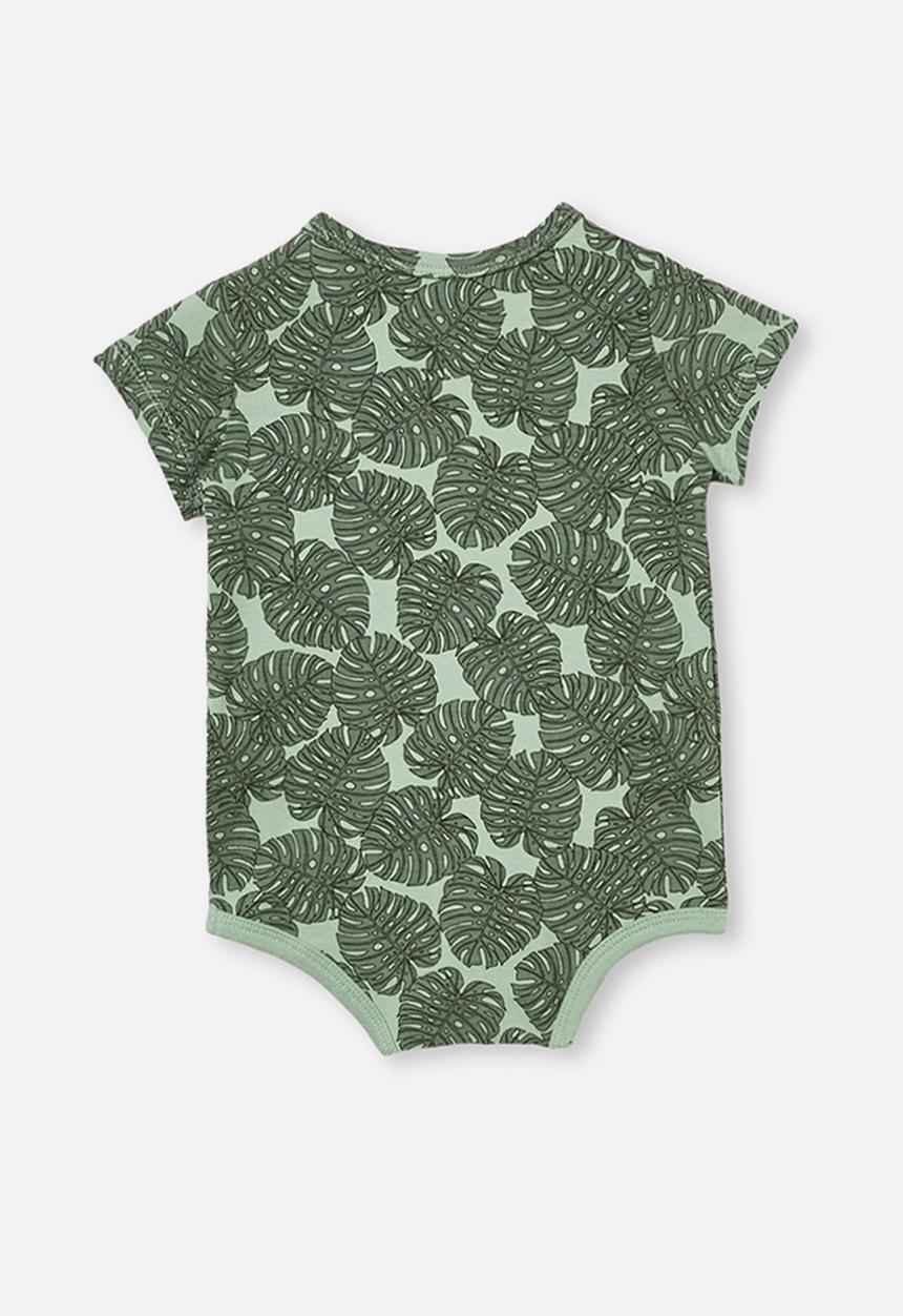 Cotton On - The short sleeve bubbysuit - green