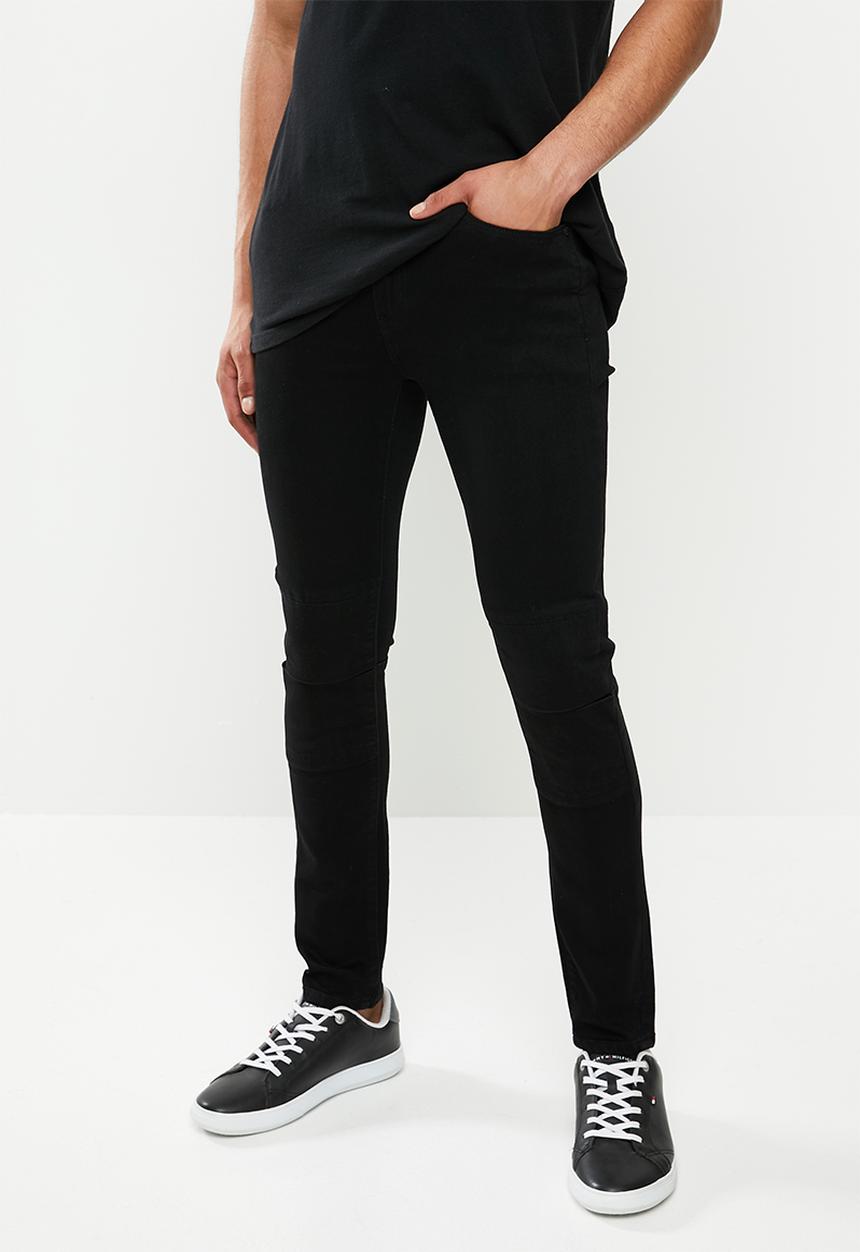 S.P.C.C - High octave fashion trench jeans - black
