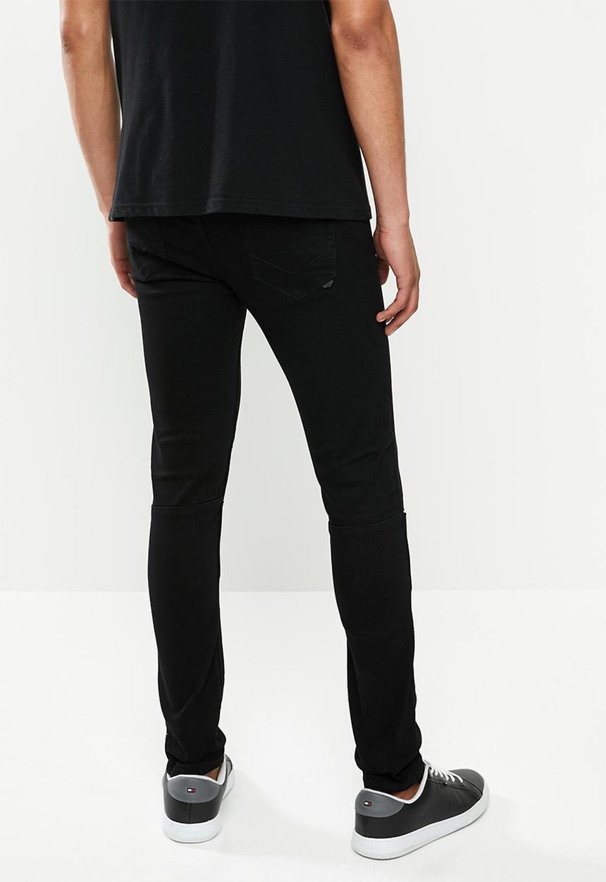 S.P.C.C - High octave fashion trench jeans - black