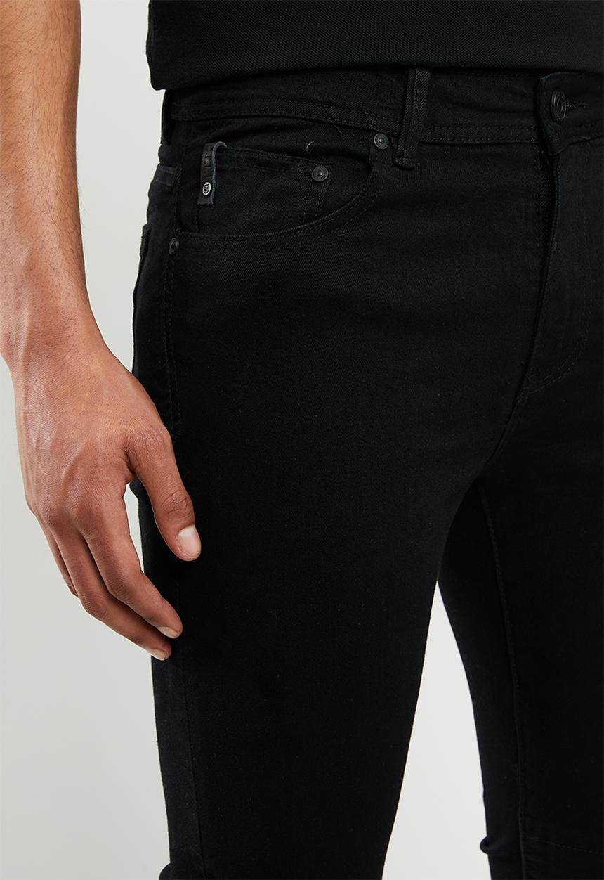 S.P.C.C - High octave fashion trench jeans - black