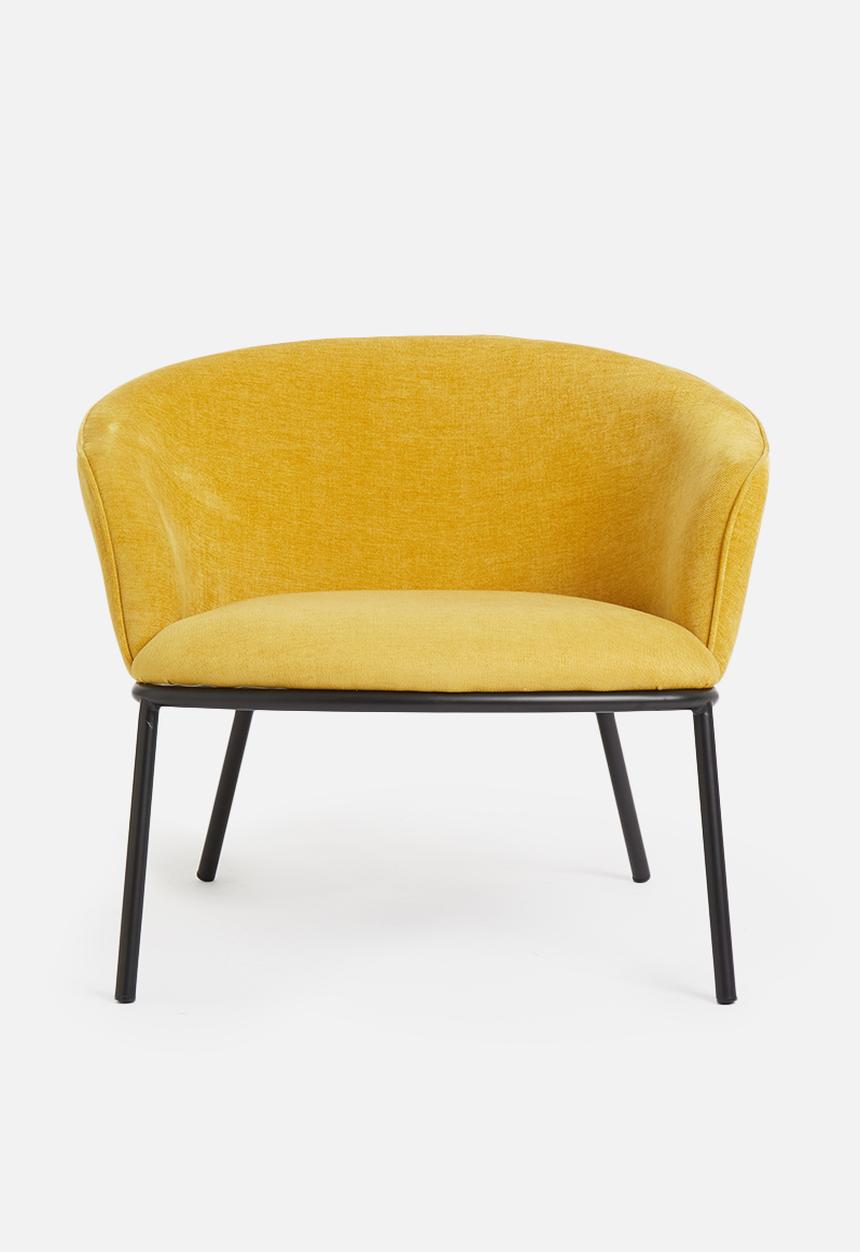 Sixth Floor - Duke lounge chair - mustard
