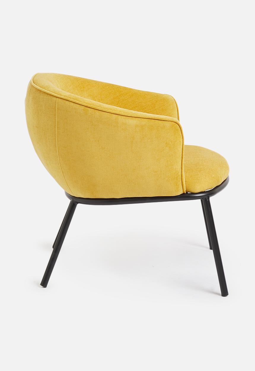 Sixth Floor - Duke lounge chair - mustard