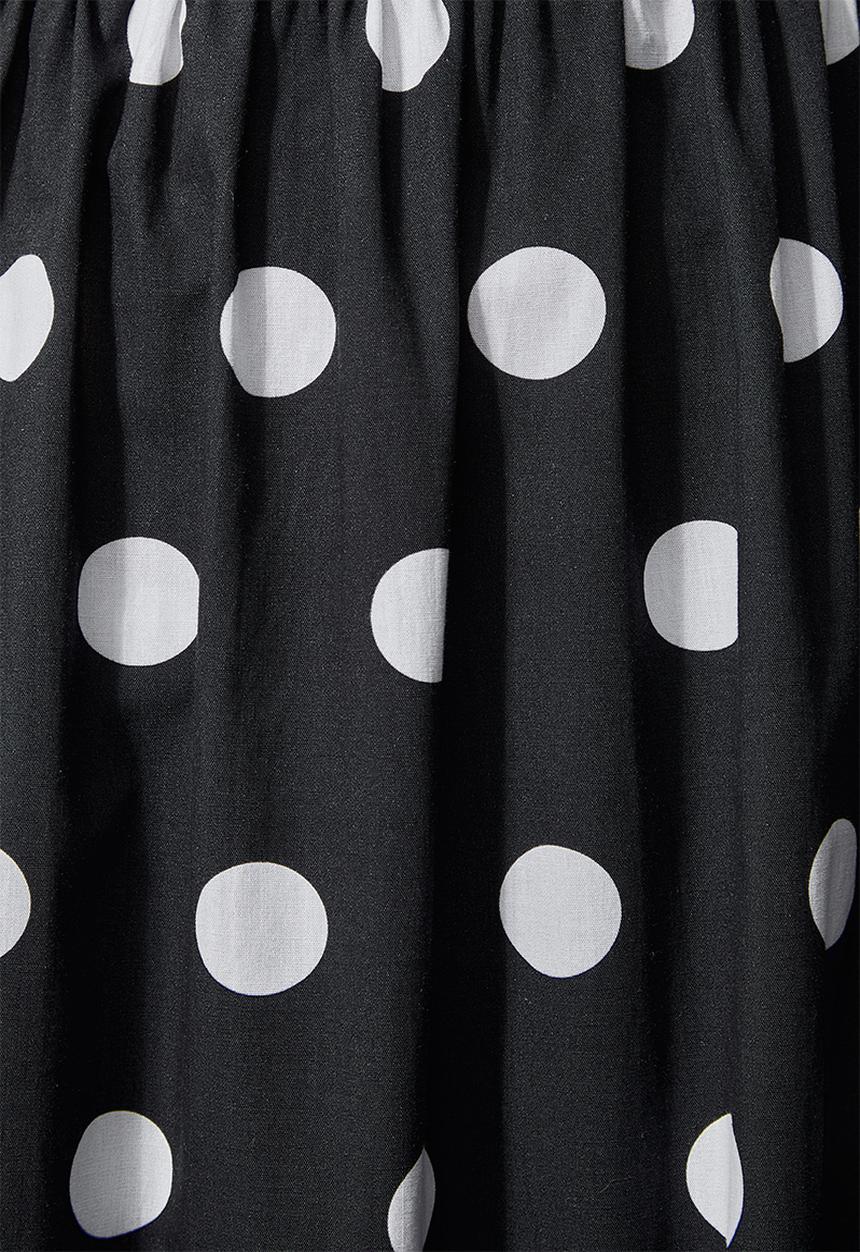 Superbalist - Square neck tie back maxi - black & white 