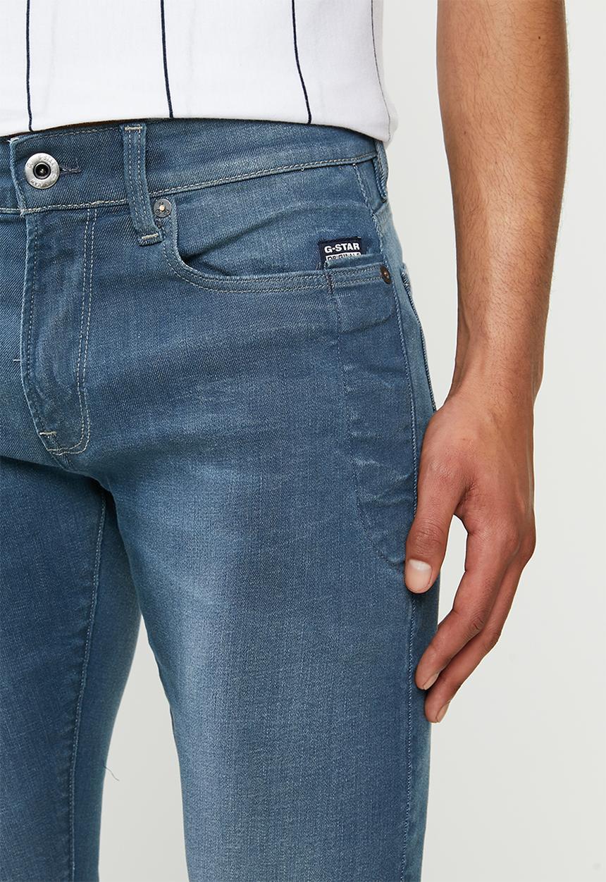 G-STAR - Lancet skinny-iken superstretch jeans - worn in gravel blue