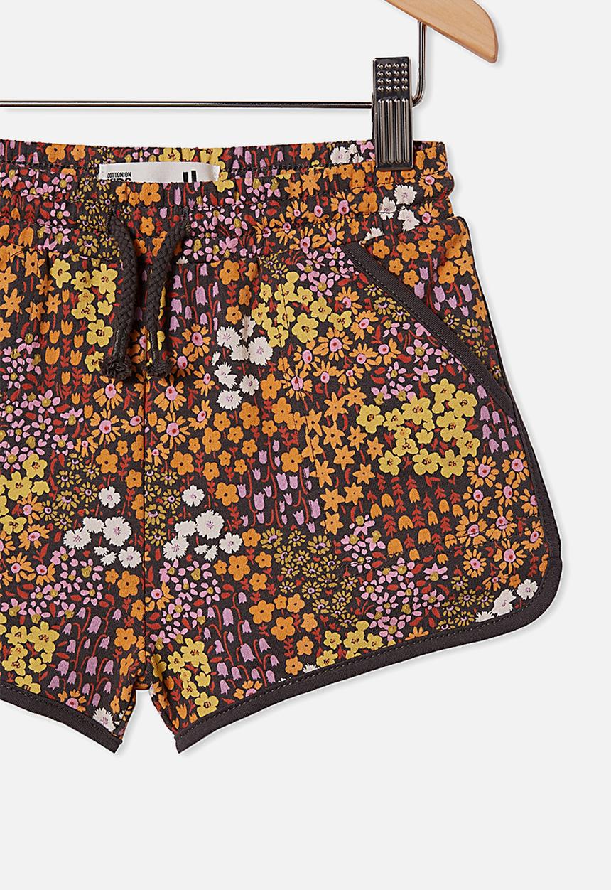 Cotton On - Nina knit short - phantom/floral fields