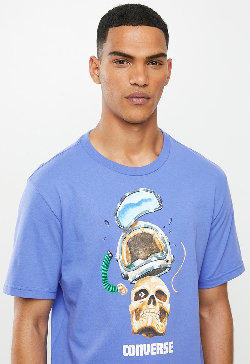 Converse - Converse skull helmet tee - blue