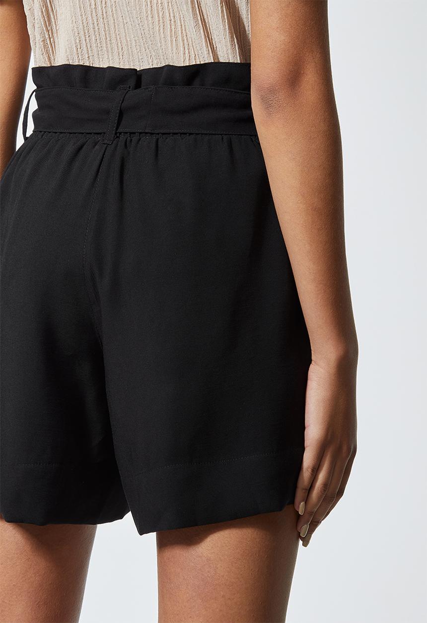 Superbalist - Paperbag shorts - black