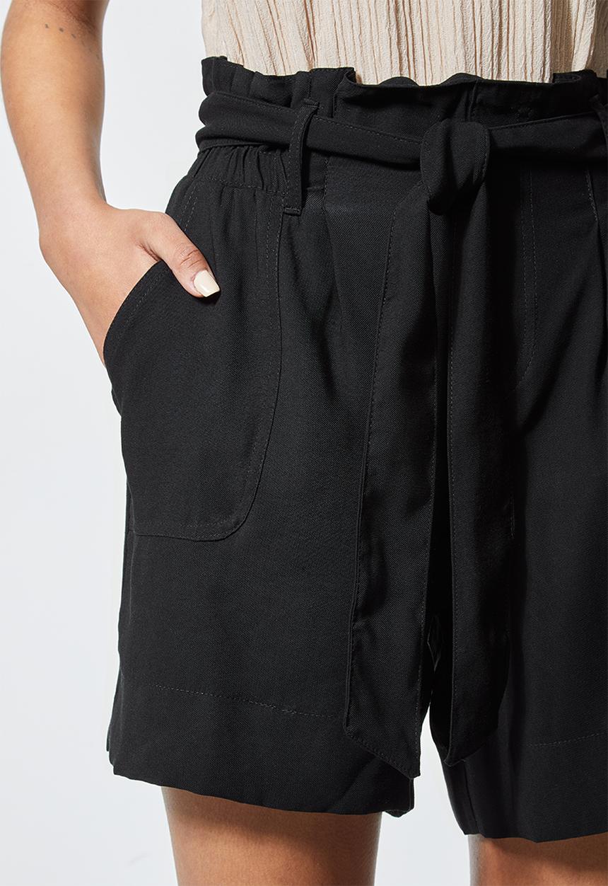 Superbalist - Paperbag shorts - black