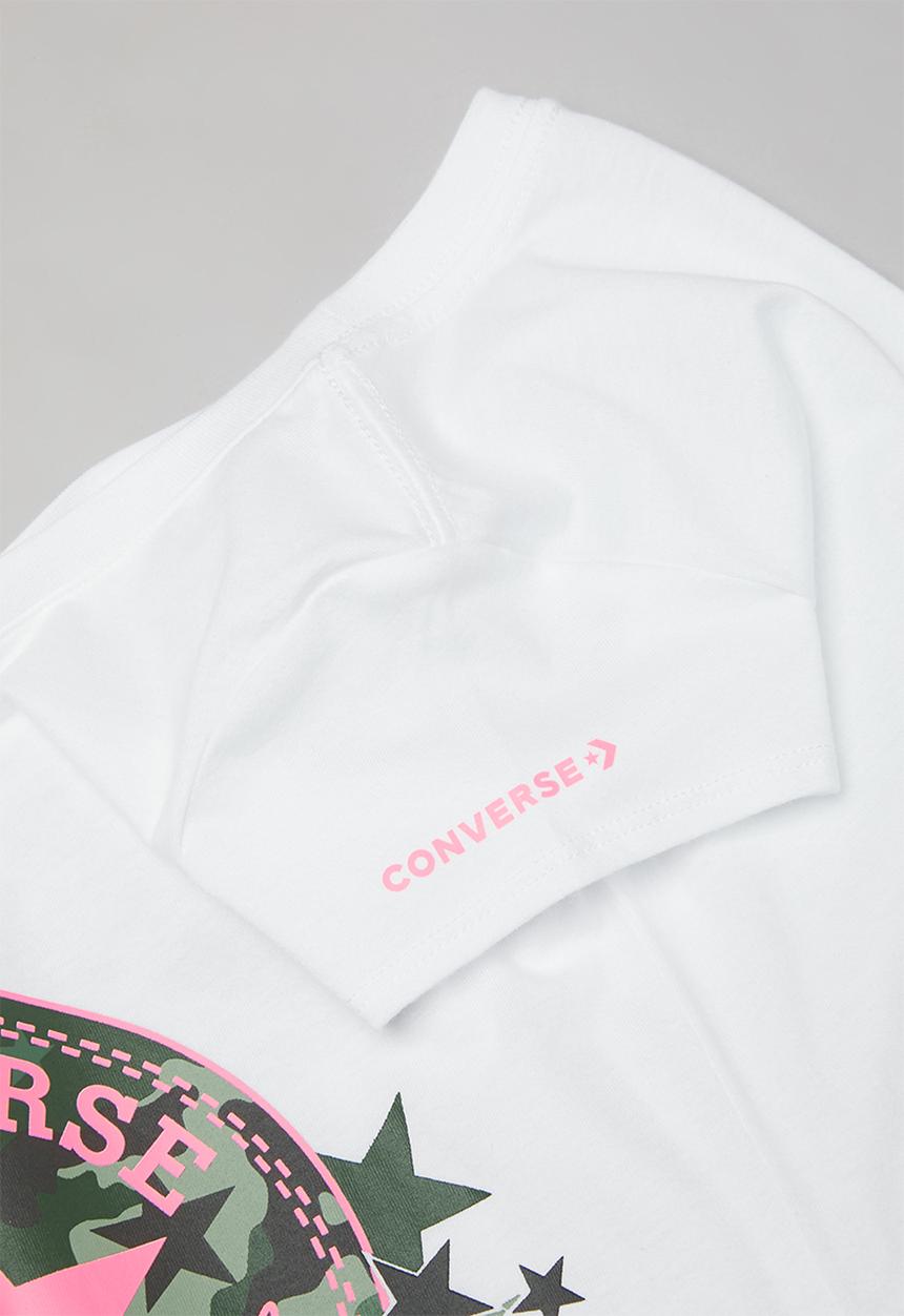Converse - Converse girls chuck patch camo start - white