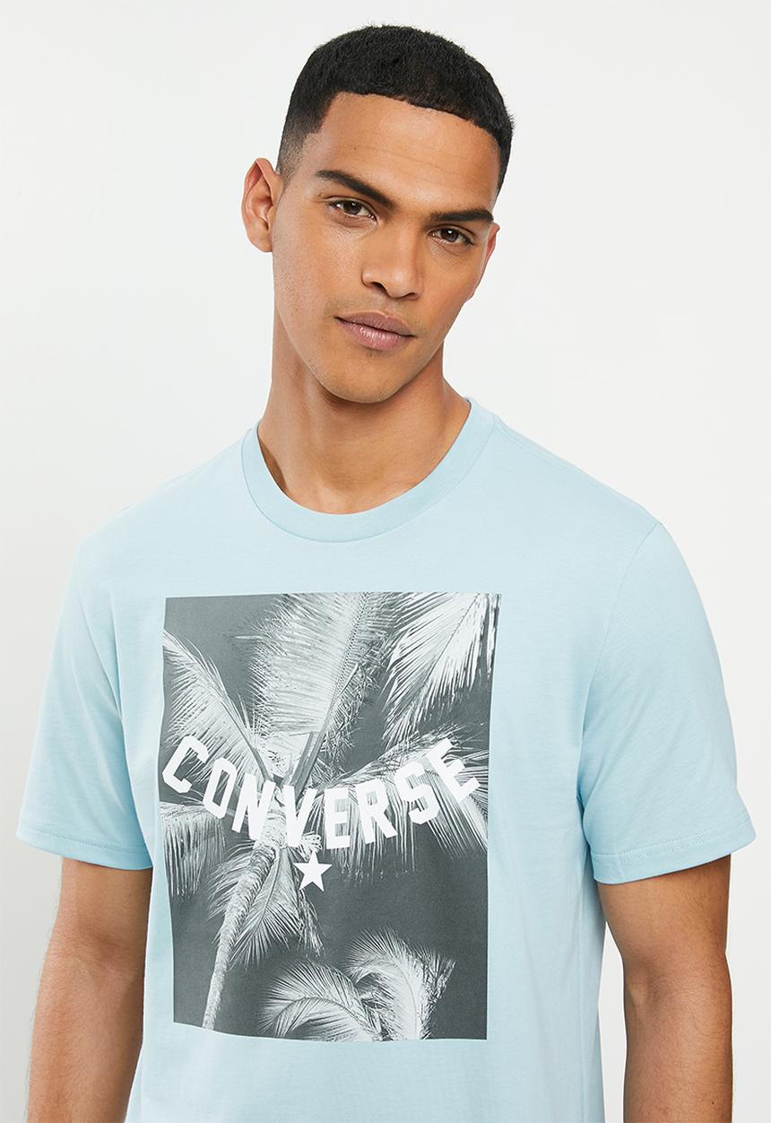 Converse - Converse palm tree photo tee - blue