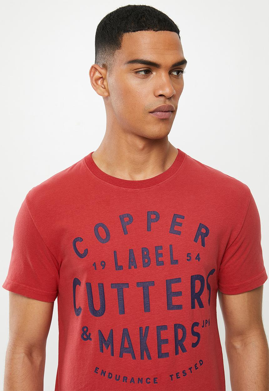 Superdry. - Copper label tee - chilli pepper