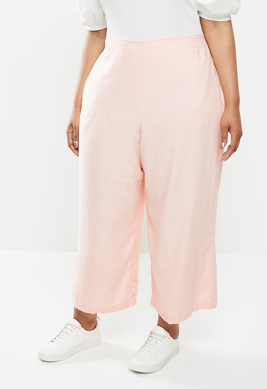 Cotton On - Curve wide leg paradise pant - sweetheart pink 