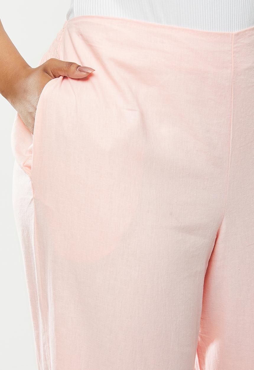 Cotton On - Curve wide leg paradise pant - sweetheart pink 