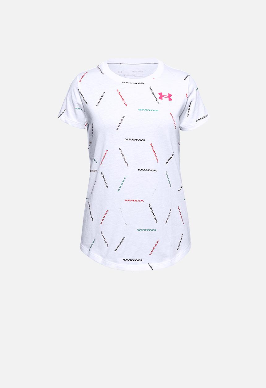 Under Armour - Ua twitch multi print short sleeves - white