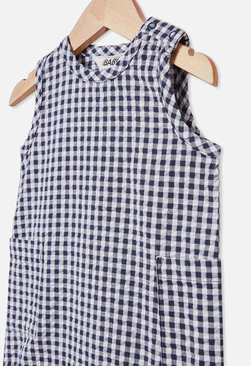 Cotton On - Tobias romper - navy blazer/mini gingham