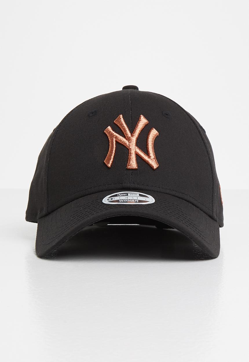 New Era - Metallic logo 9forty New York yankees - black & gold