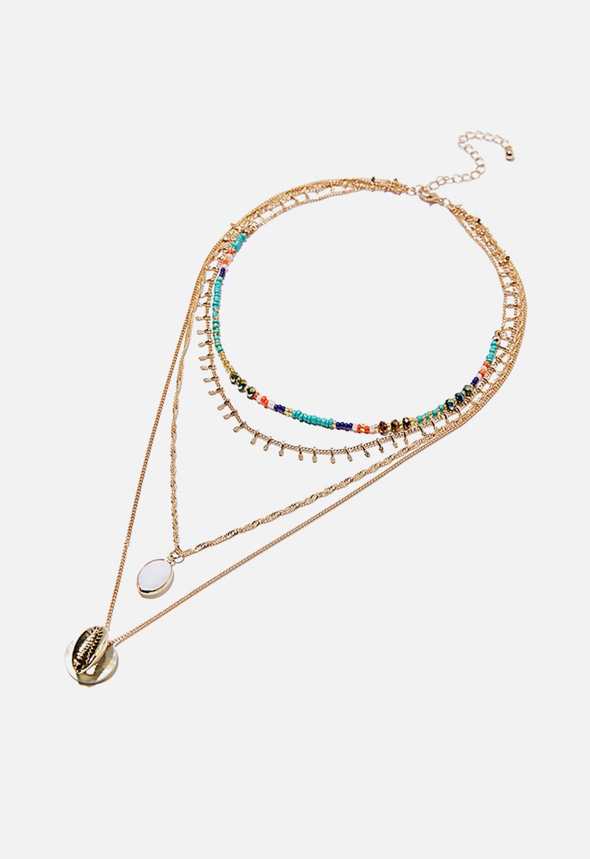 Rubi - Sunset at bondi multi layer necklace - multi