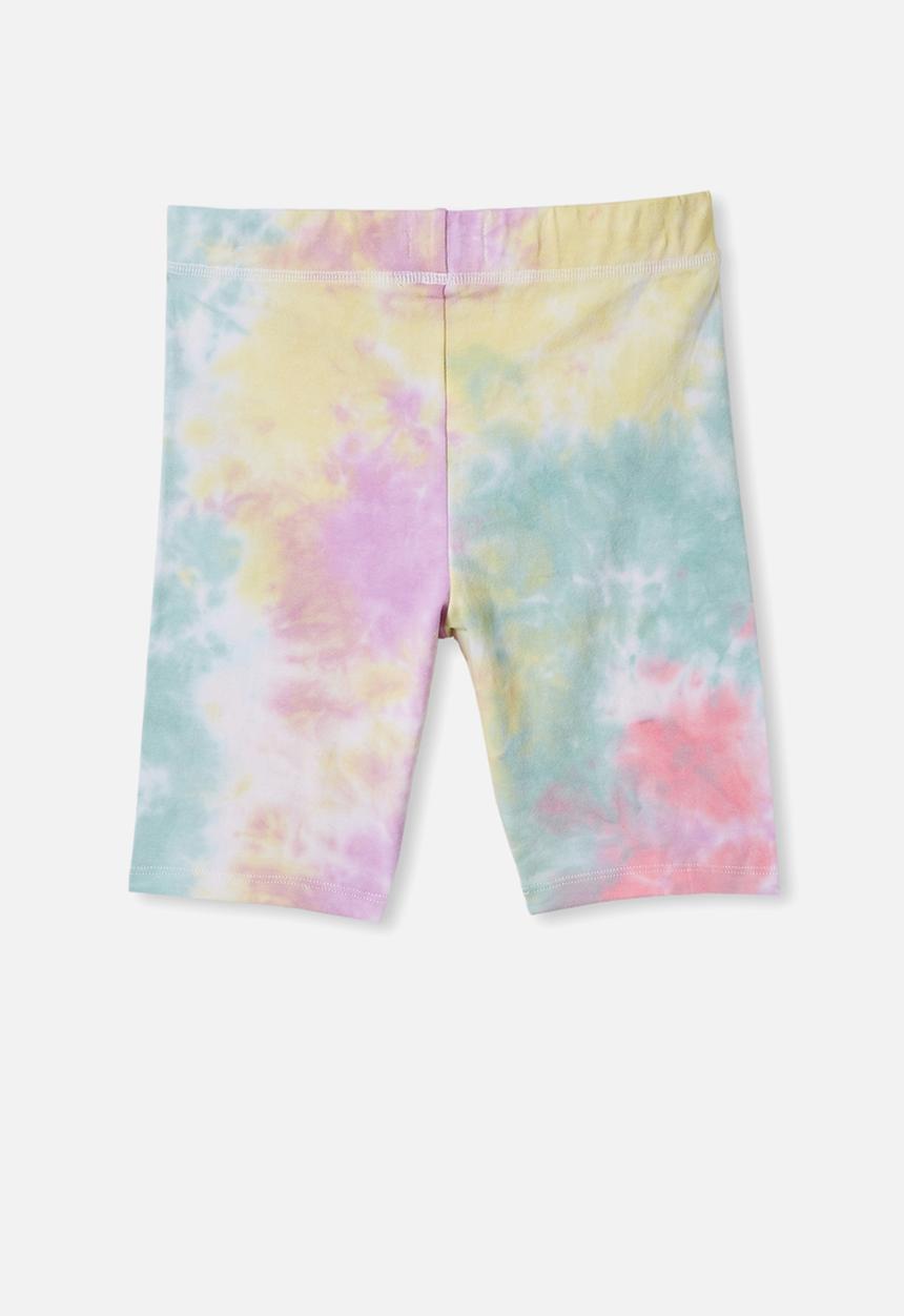 Free by Cotton On - Justine bike short - rainbow tie dye