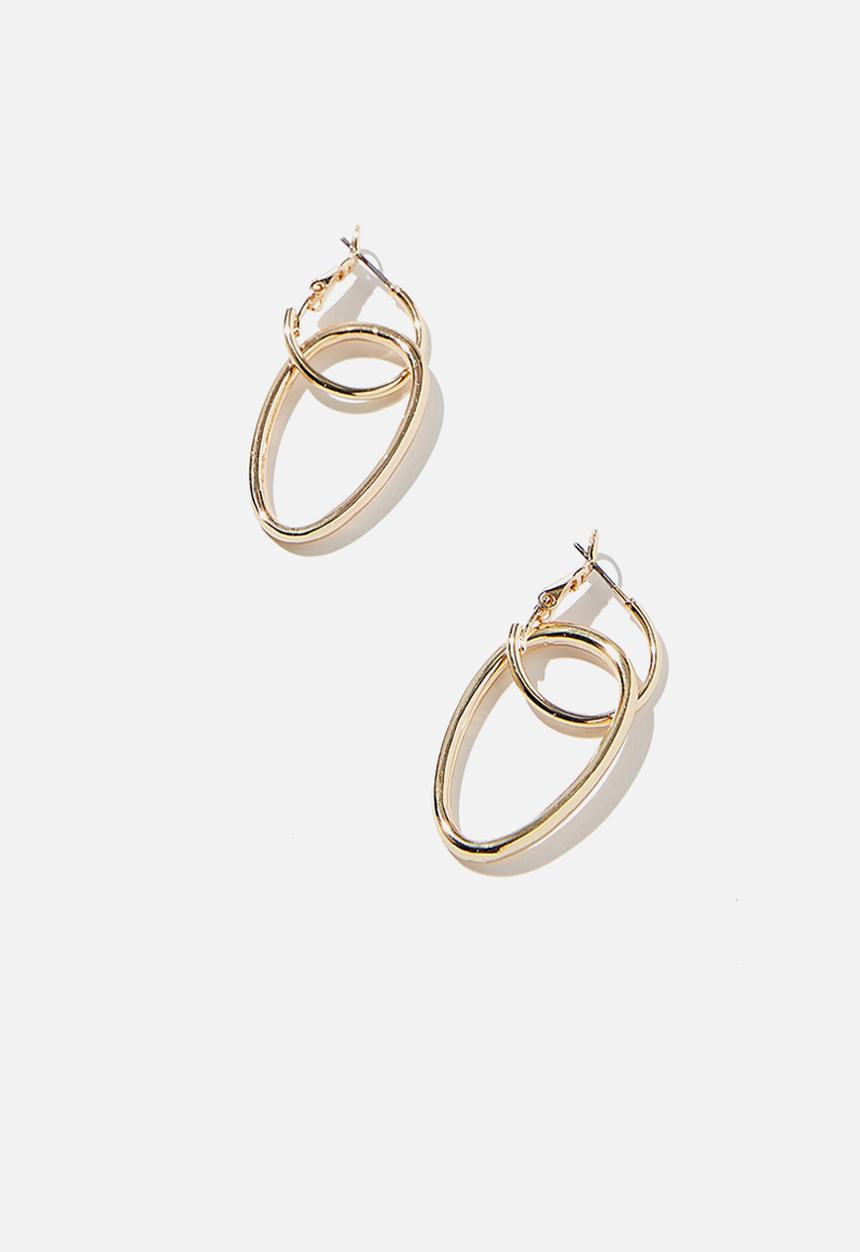 Rubi - Erin links hoop bar - gold