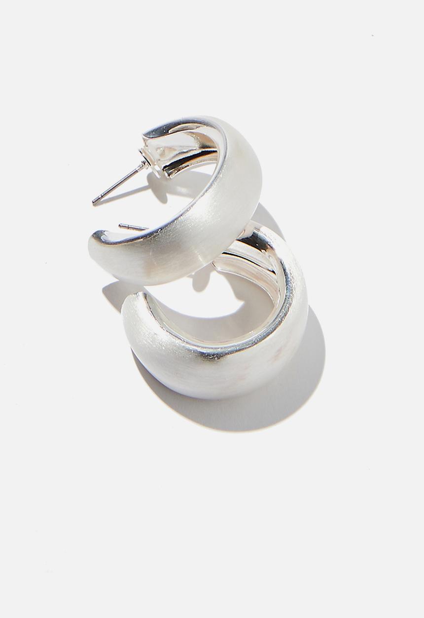 Rubi - Hollie chunky hoop bar - silver