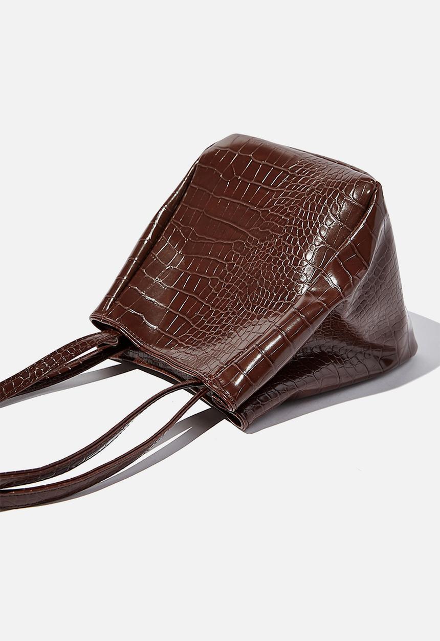 Rubi - Ella wristlet bag - choc texture