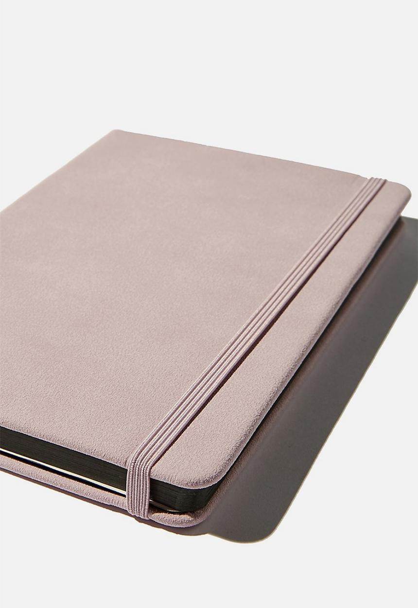 Typo - A5 dot buffalo journal - heather suede
