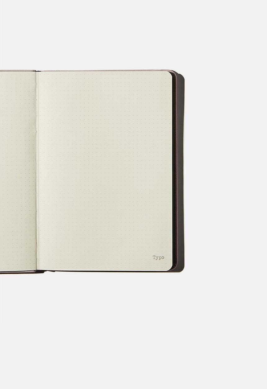 Typo - A5 dot buffalo journal - heather suede