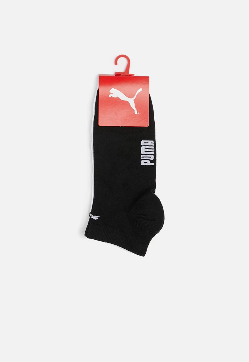 PUMA - 2 Pack foot protector secret socks - black & white