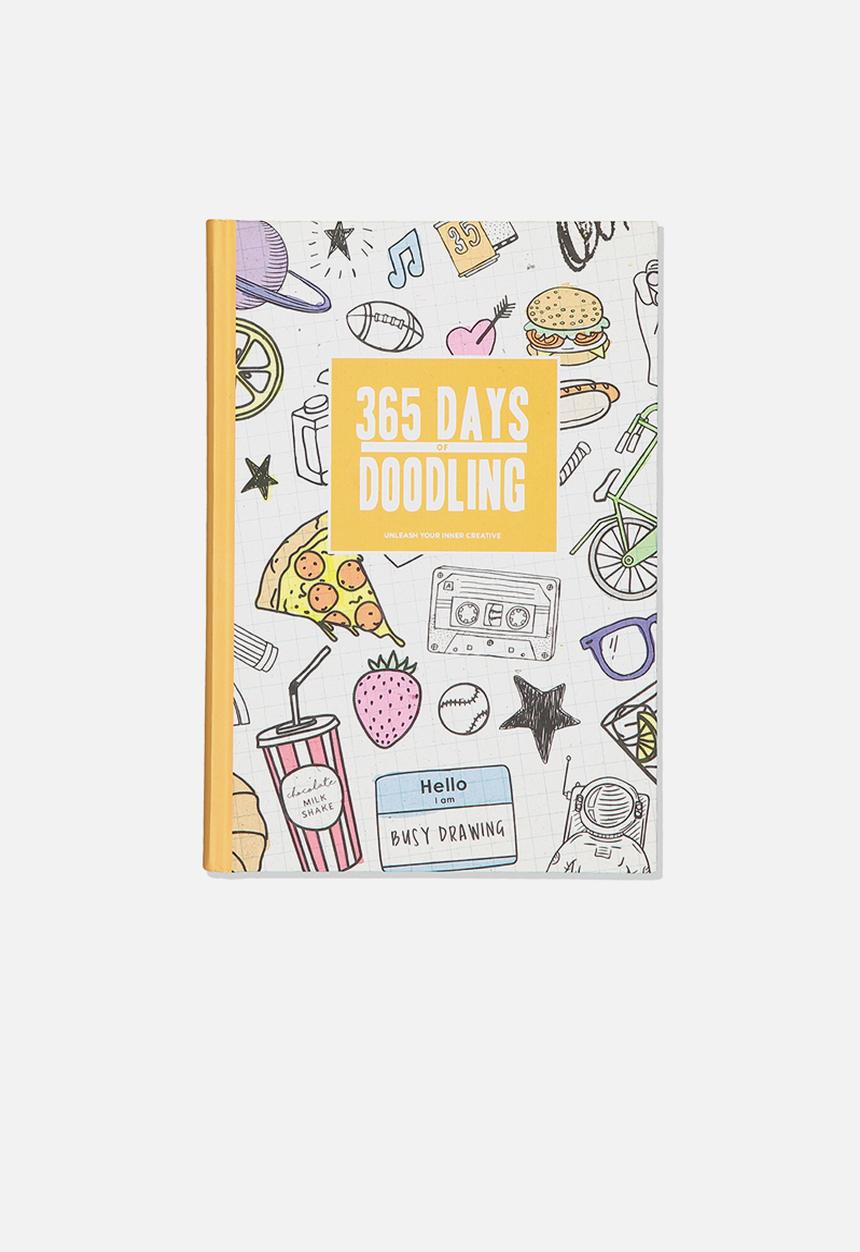Typo - A5 fashion activity journal - 365 days of doodling