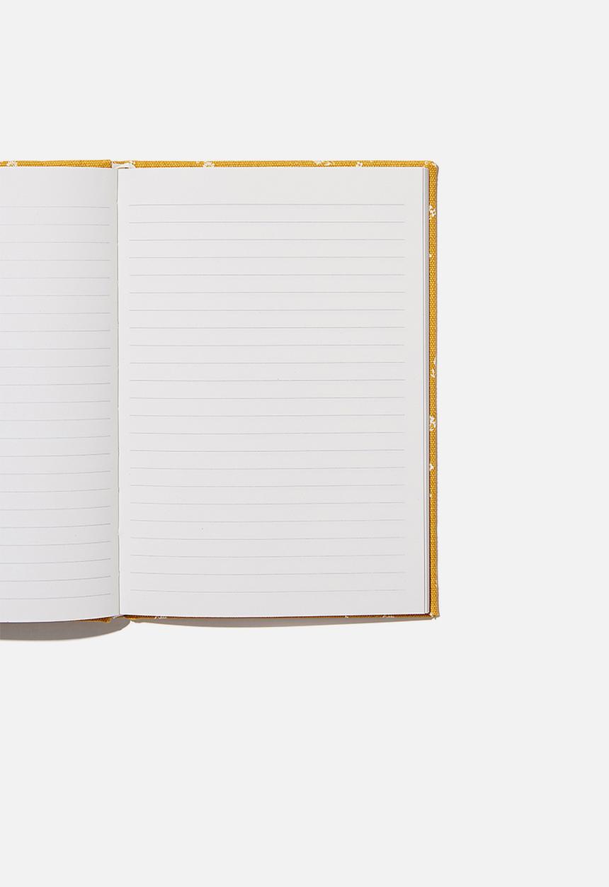 Typo - A5 oxford notebook - dottie floral mustard