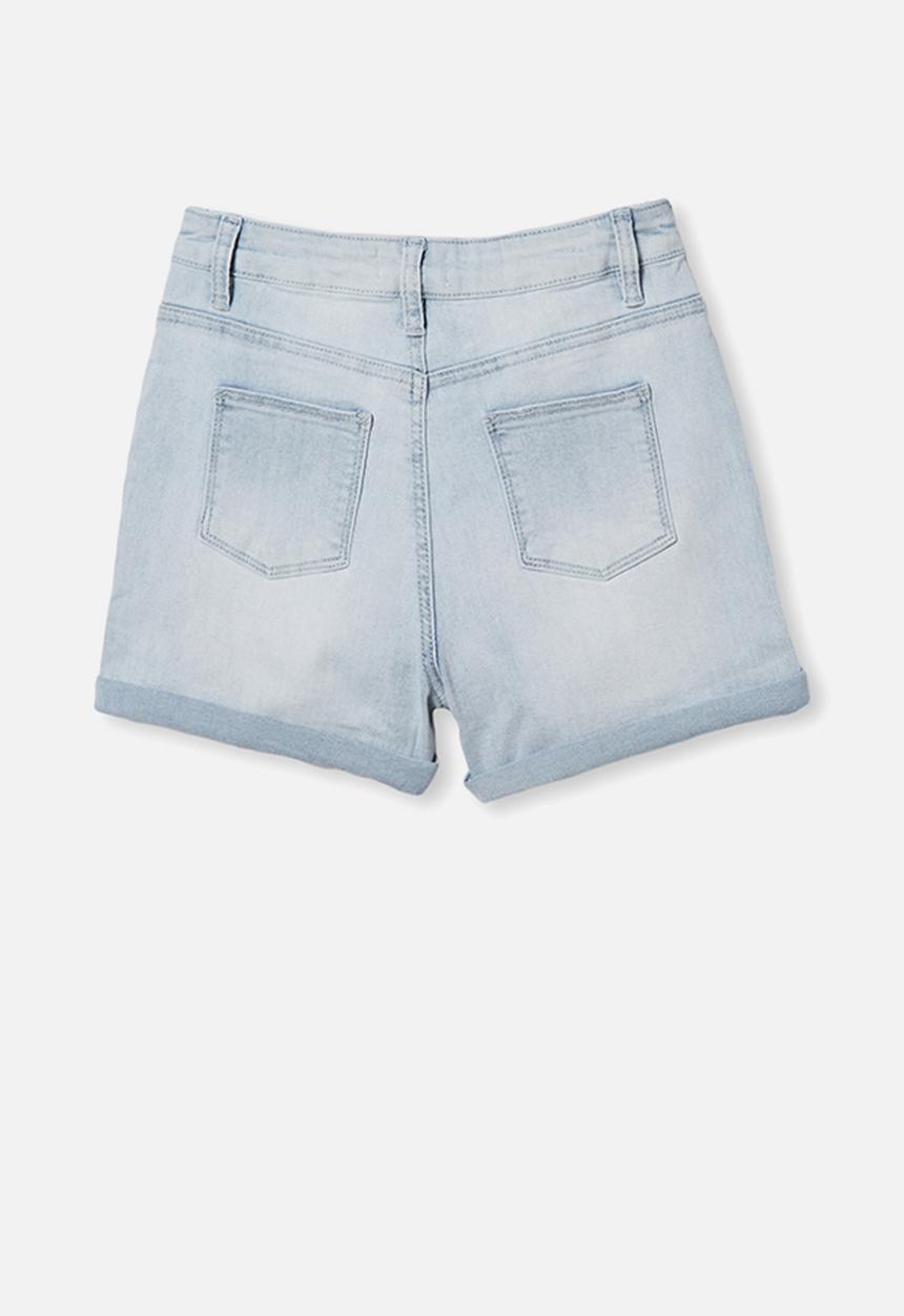 Free by Cotton On - Camie denim short - blue