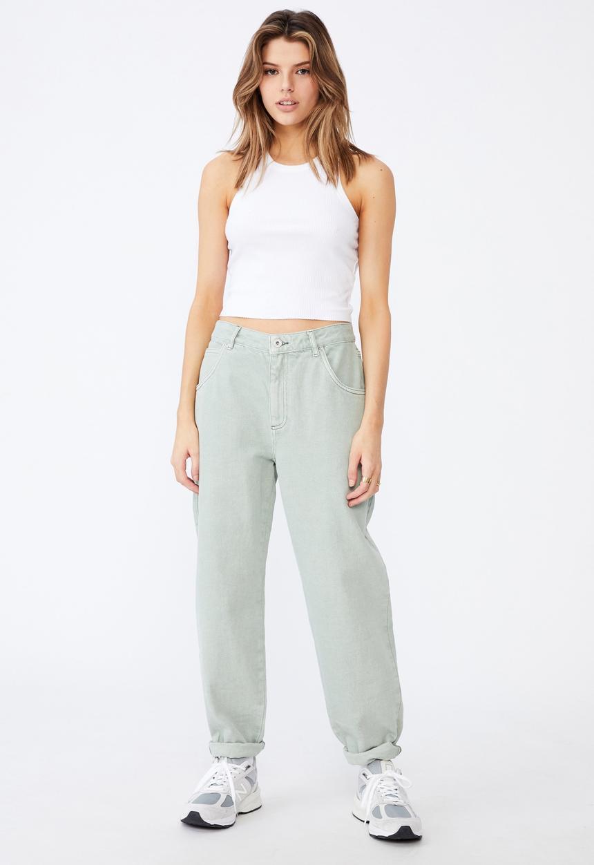 Factorie - Slouchy jean - sage green