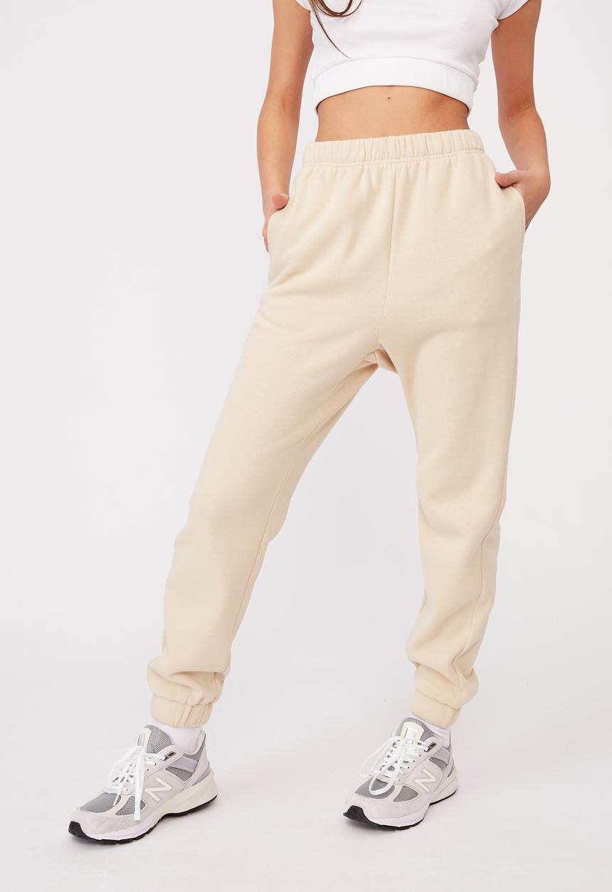 Factorie - Super high rise trackpant - beige