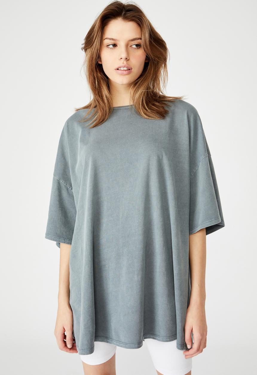 Factorie - T-shirt dress - washed grey