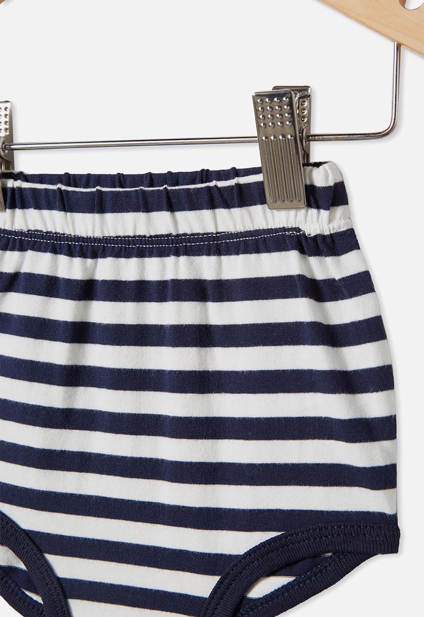 Cotton On - Stanley shorties - stripe navy blazer/vanilla
