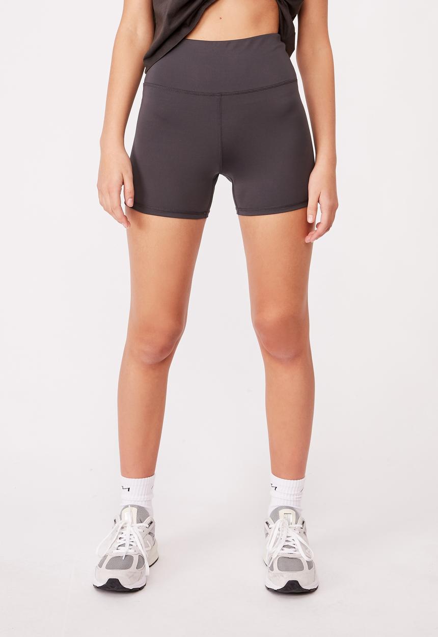Factorie - Cheeky elevated high waisted bike short - charcoal 