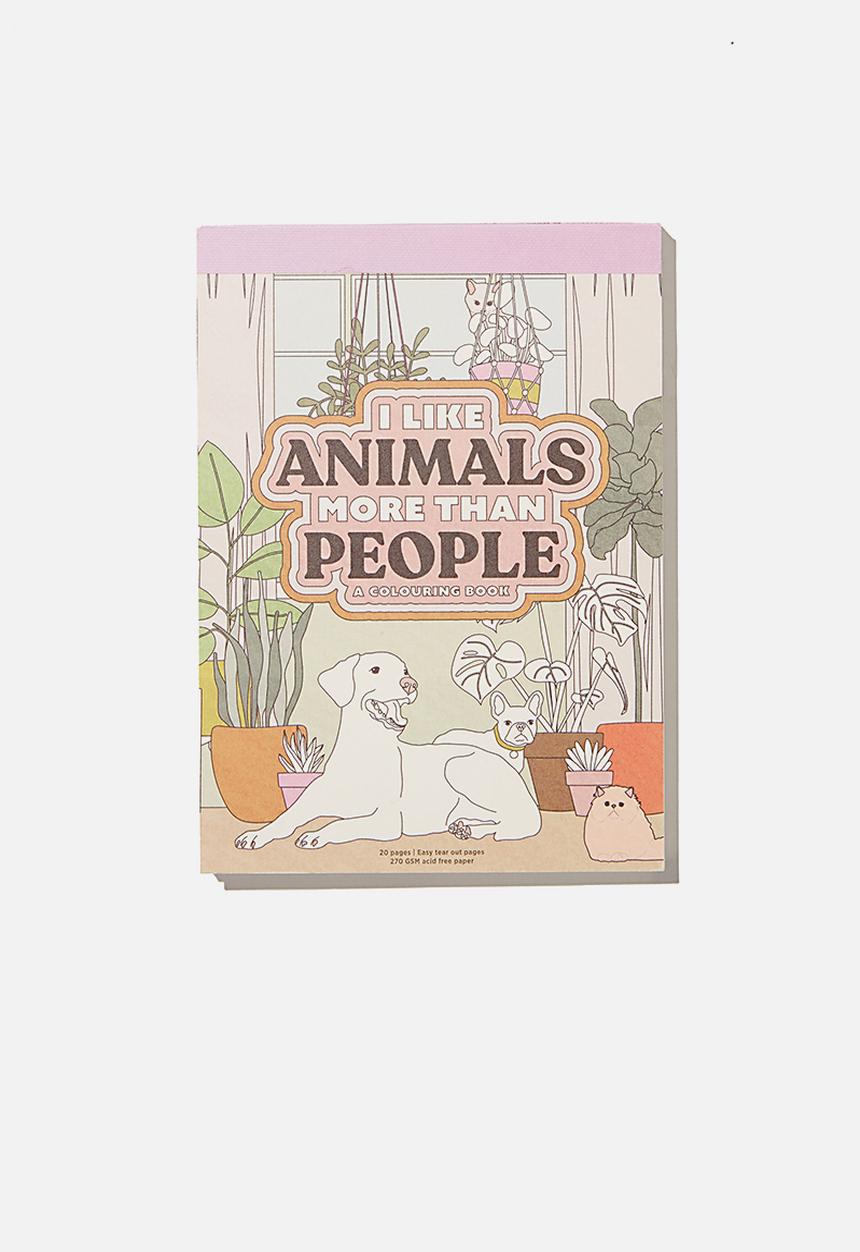 Typo - Artists assistant post card - animals more than people
