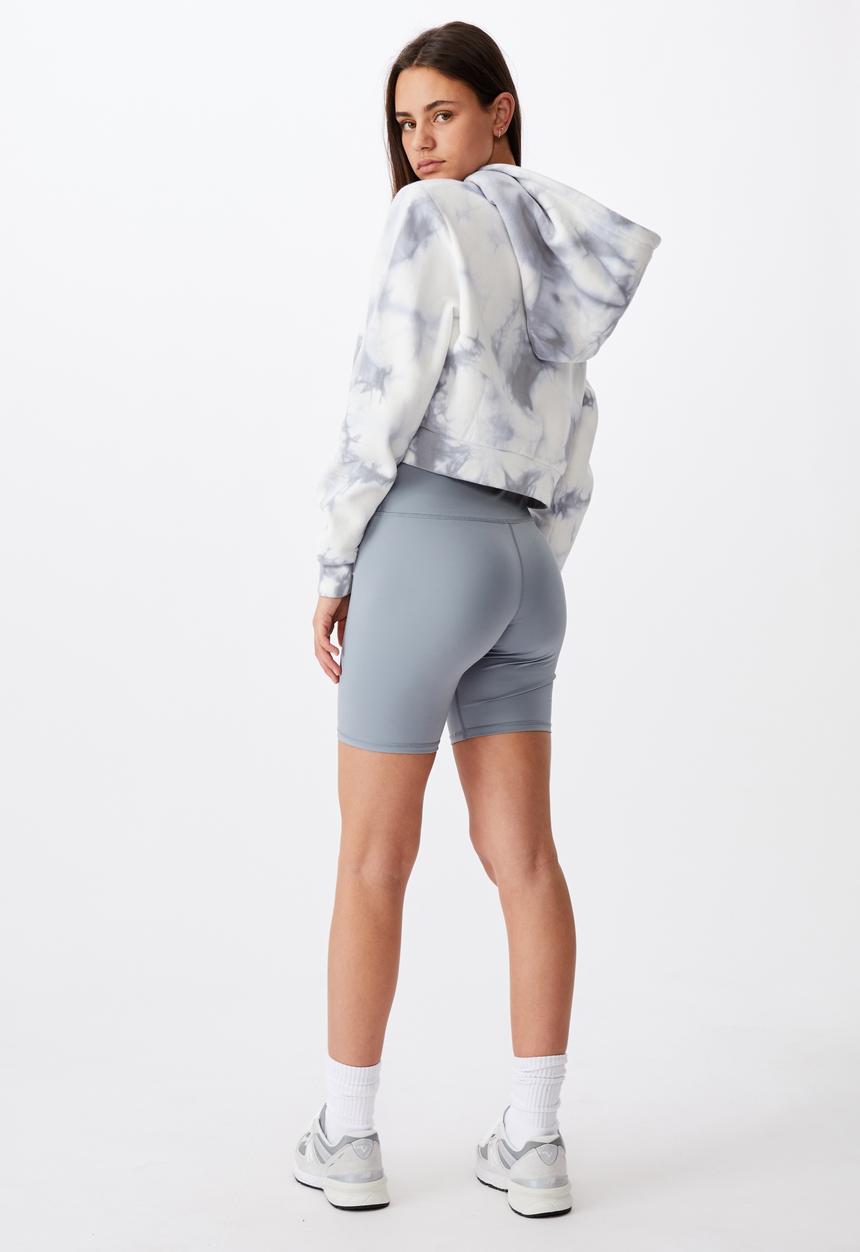Factorie - High waisted elevated bike short - fog grey