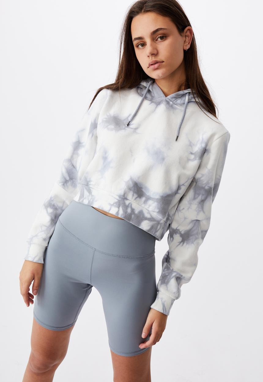 Factorie - High waisted elevated bike short - fog grey