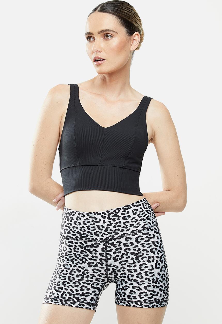 Cotton On - Rib v-neck vestlette - black