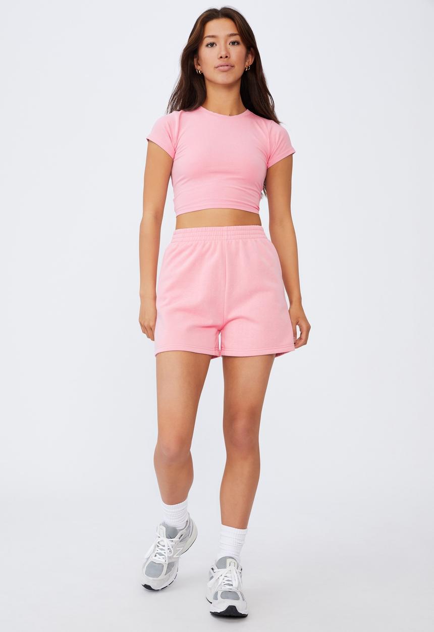 Factorie - Hype fleece short - pink