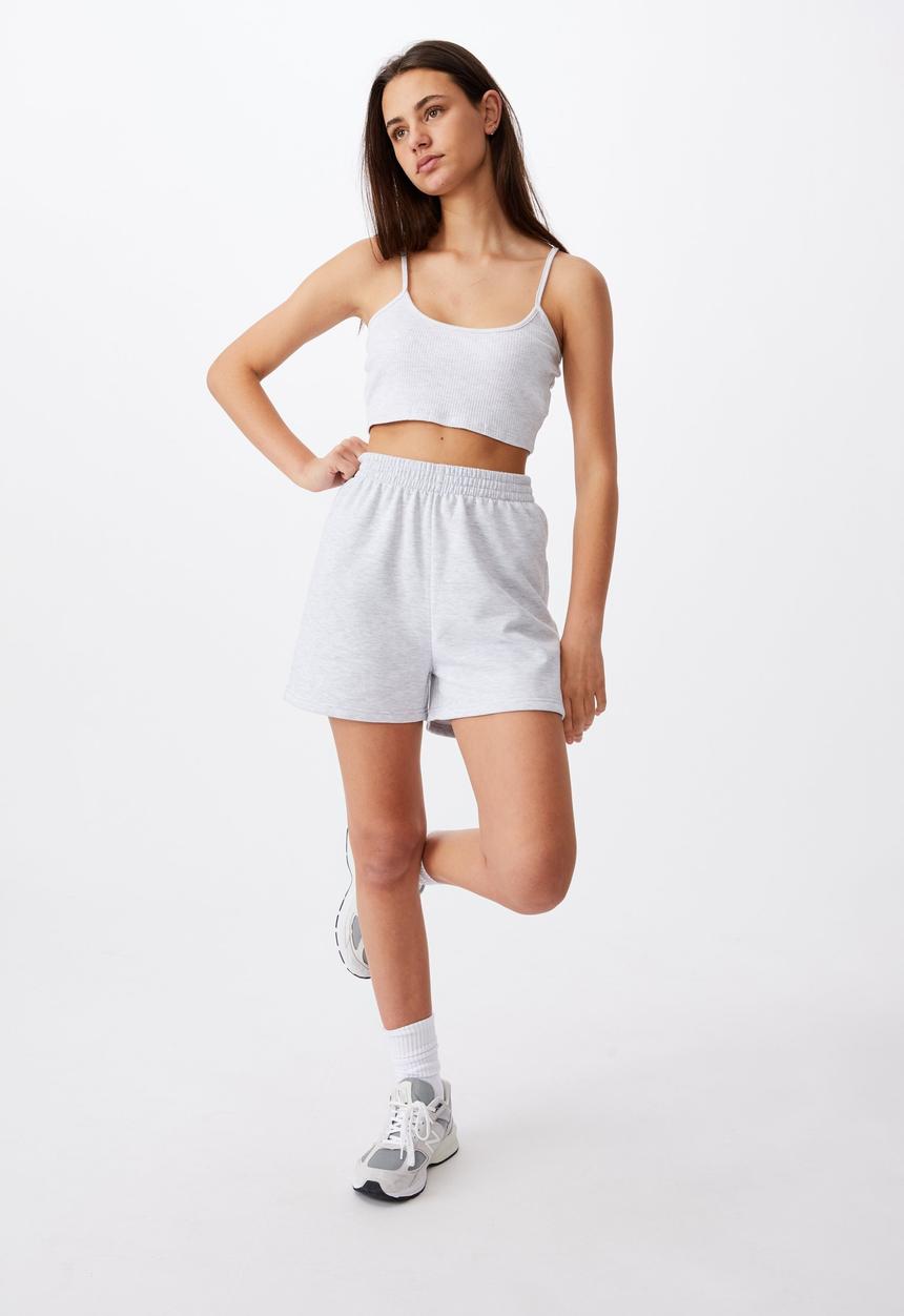 Factorie - Hype fleece short - light grey 