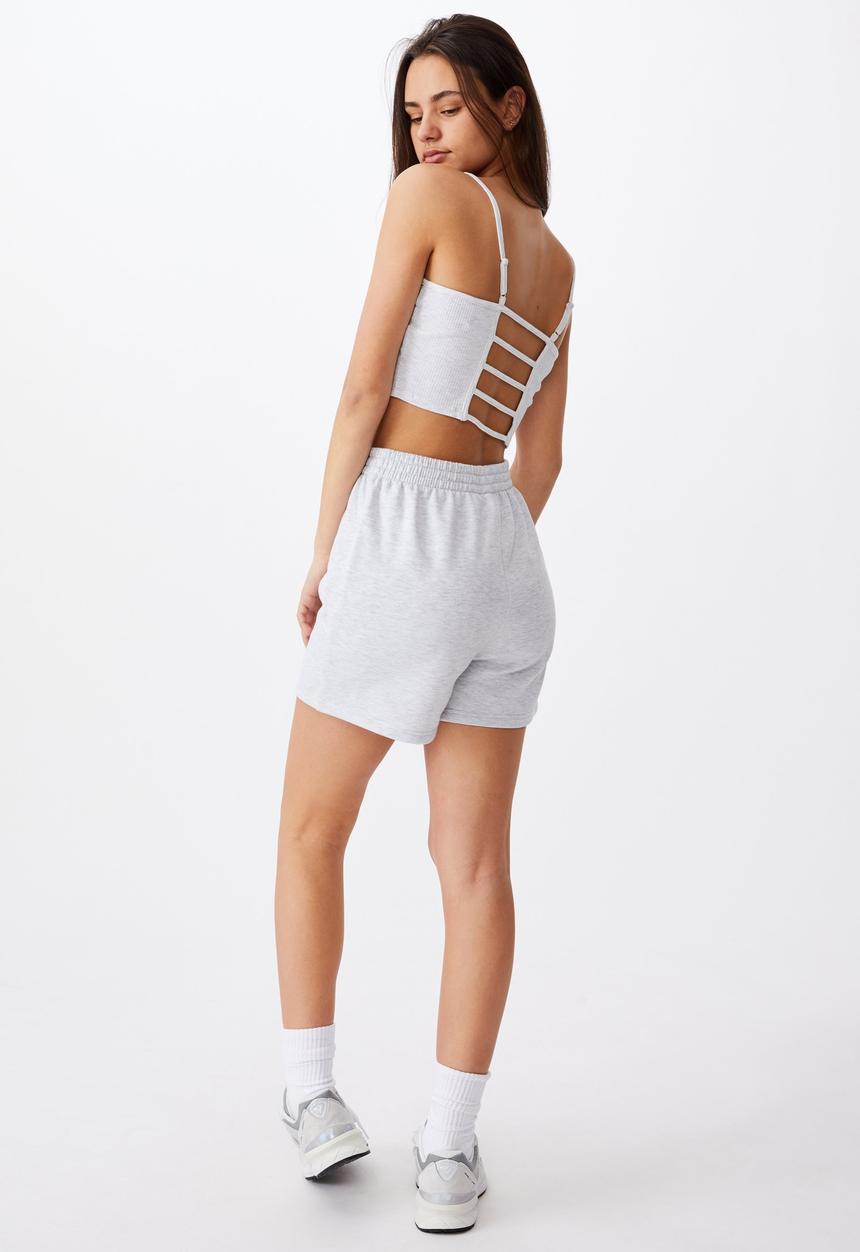 Factorie - Hype fleece short - light grey 