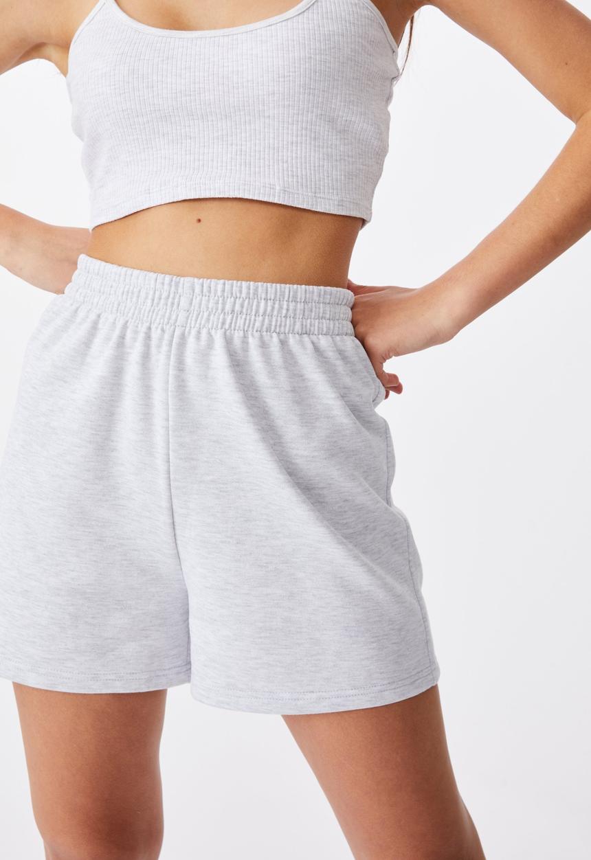 Factorie - Hype fleece short - light grey 
