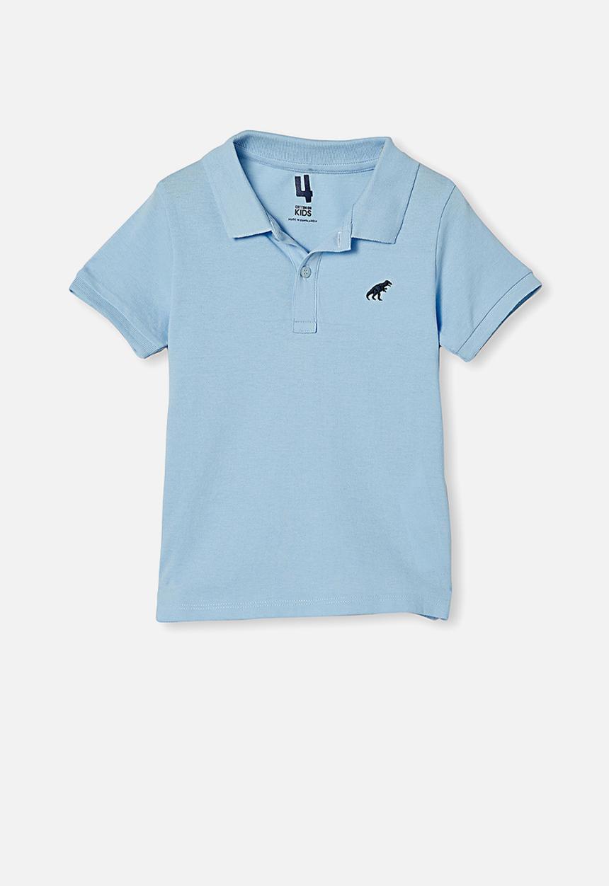 Cotton On - Kendricks polo - sky haze/dino