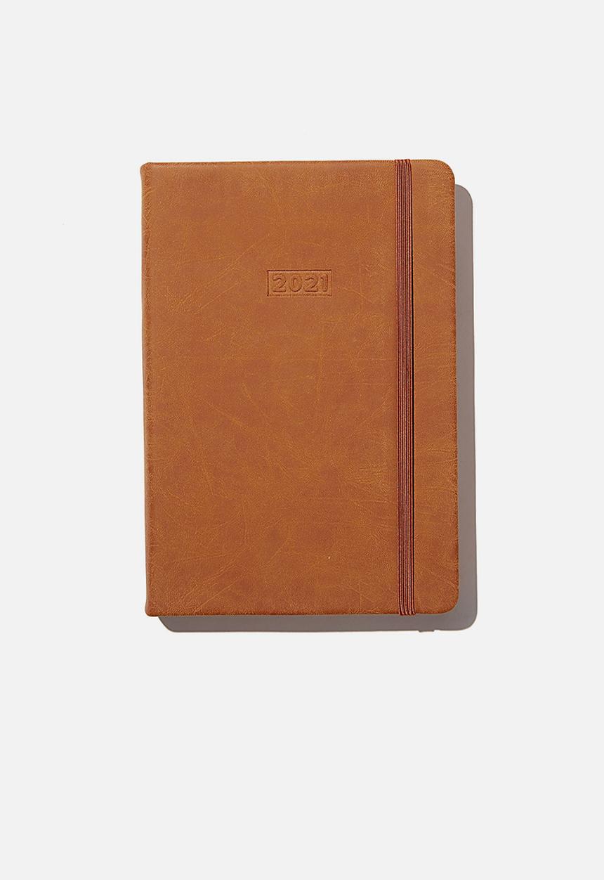 Typo - 2021 a5 daily buffalo diary - mid tan